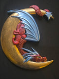Dragon on the moon wall art