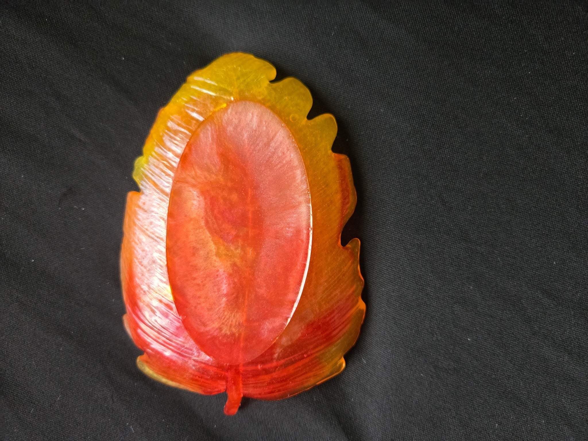 Leaf jewelry tray