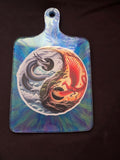 Phoenix yin and yang cutting board
