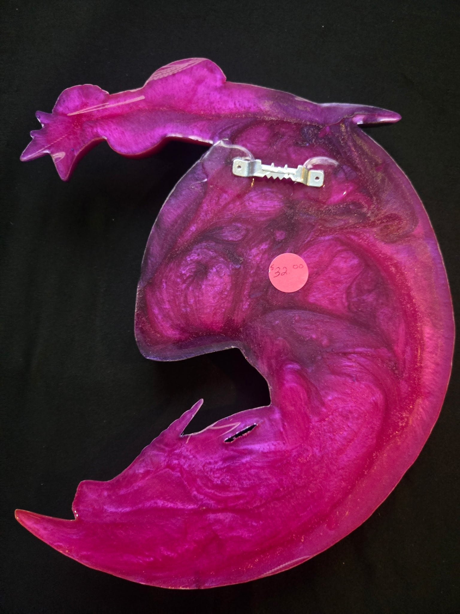 Dragon on the moon wall art