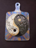 Dragon yin and yang cutting board