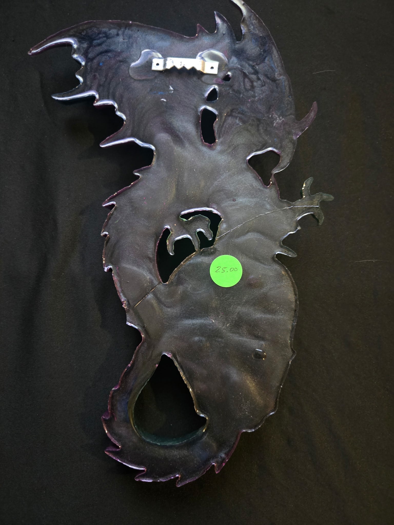 Dragon on skull wall art