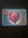 Rose heart wall plaque