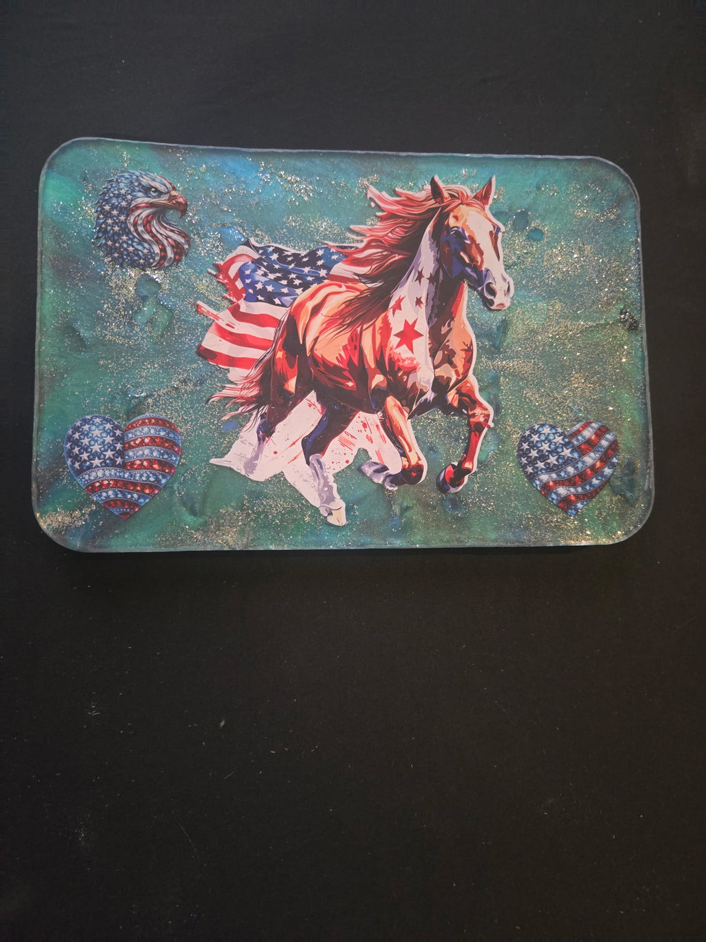 American horse wall plaque