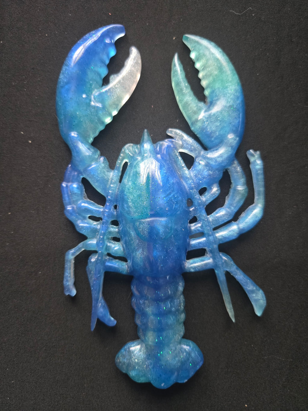 Blue lobster figurine